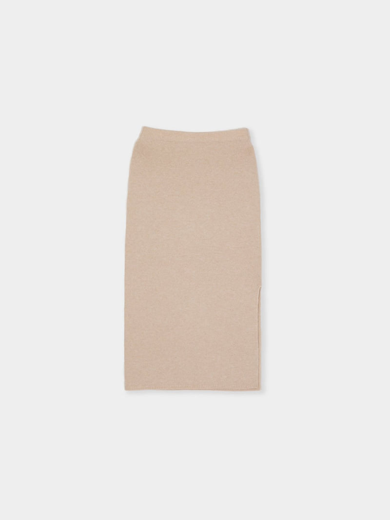 Moani - Korean Women Fashion - #thelittlethings - Wool Cashmere Slit Long Skirt