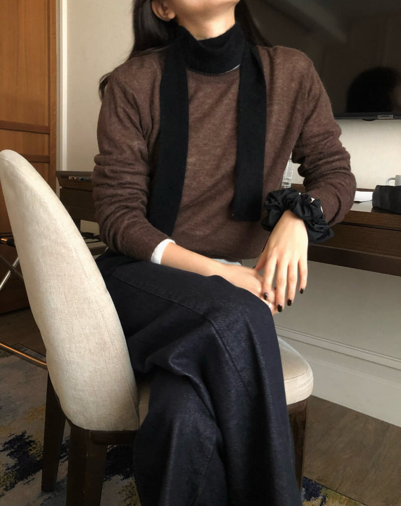 Moani - Korean Women Fashion - #womensfashion - Raccoon Slim Muffler - 9