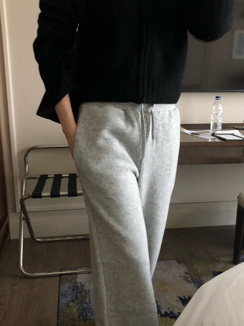 Moani - Korean Women Fashion - #womensfashion - Cozy Band Sweatpants - 10