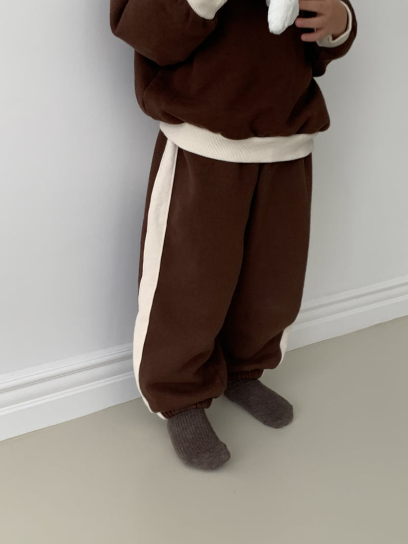 Mome - Korean Baby Fashion - #babyboutique - Cozy Line Fleece Pants - 8