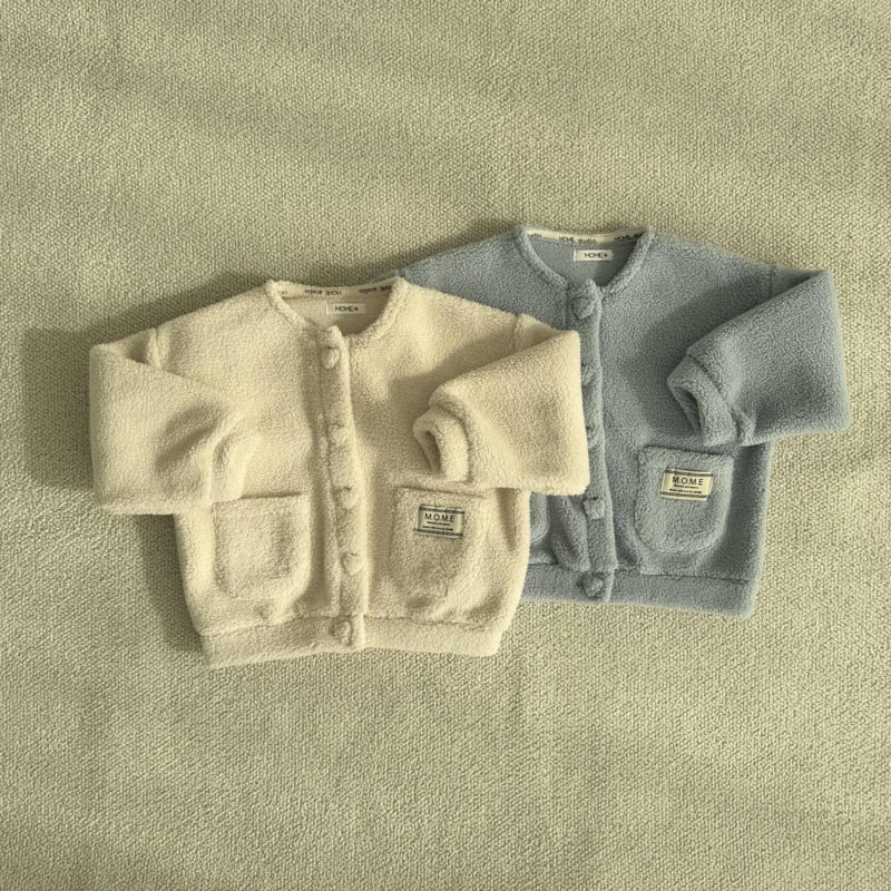 Mome - Korean Baby Fashion - #babyboutique - Vanilla Button Jacket