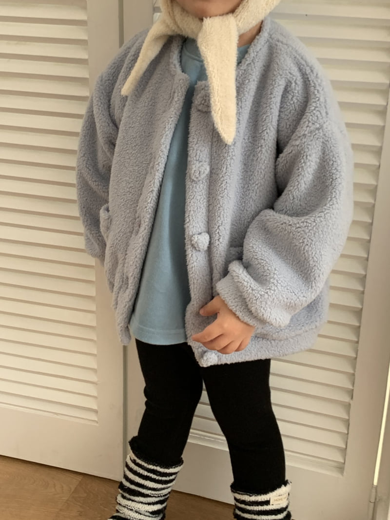 Mome - Korean Baby Fashion - #babyboutiqueclothing - Vanilla Button Jacket - 4