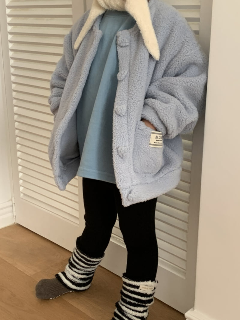 Mome - Korean Baby Fashion - #babyfever - Vanilla Button Jacket - 6