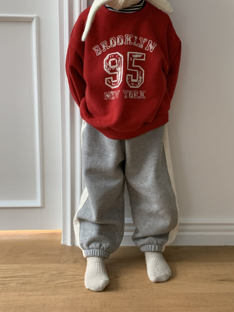 Mome - Korean Baby Fashion - #babyoninstagram - NY Fleece Sweatshirt - 6