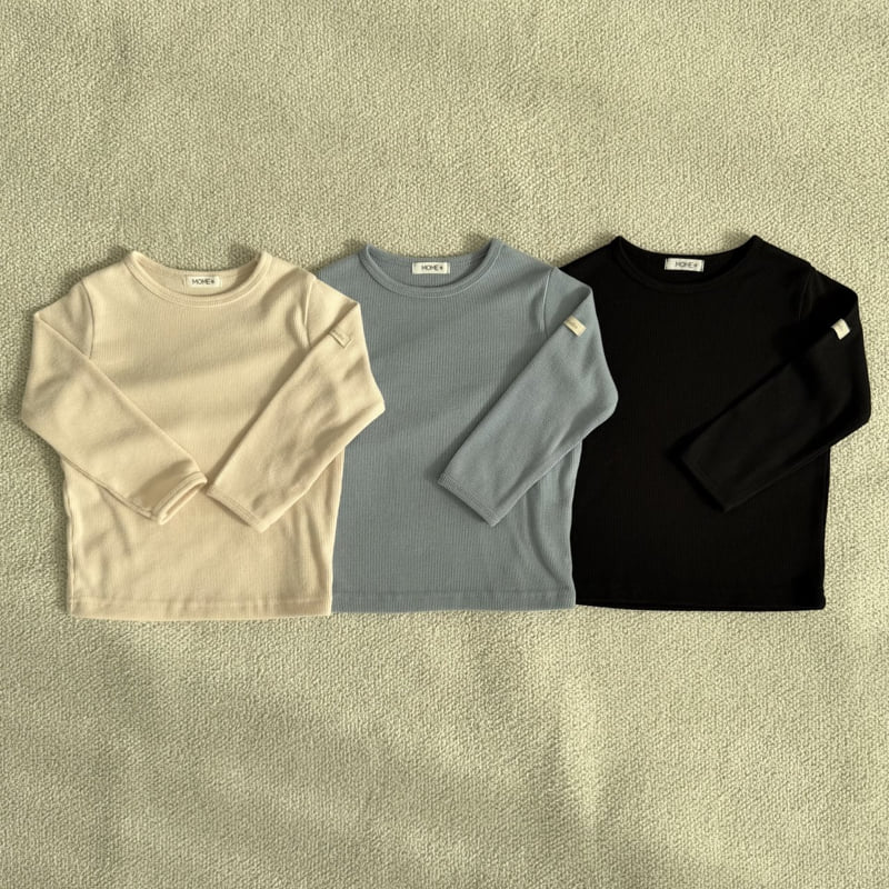 Mome - Korean Baby Fashion - #babyoutfit - Soft Ribbed Tee