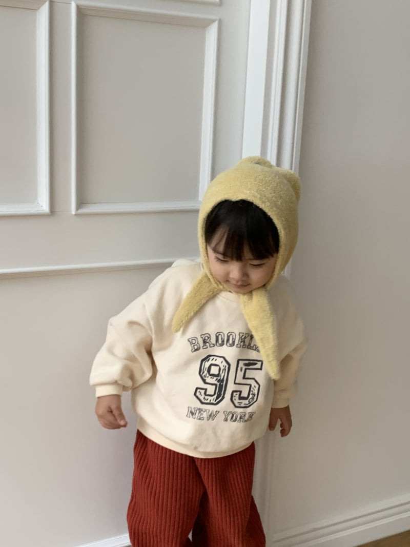 Mome - Korean Baby Fashion - #babyoutfit - NY Fleece Sweatshirt - 8