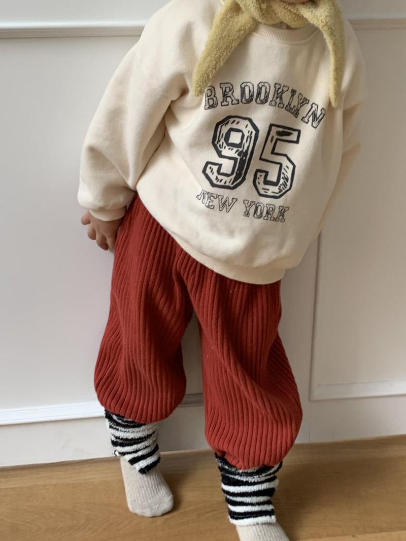 Mome - Korean Baby Fashion - #babyoutfit - NY Fleece Sweatshirt - 9