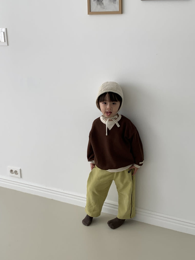 Mome - Korean Baby Fashion - #babyoutfit - Triangle Fleece Sweatshirt - 6