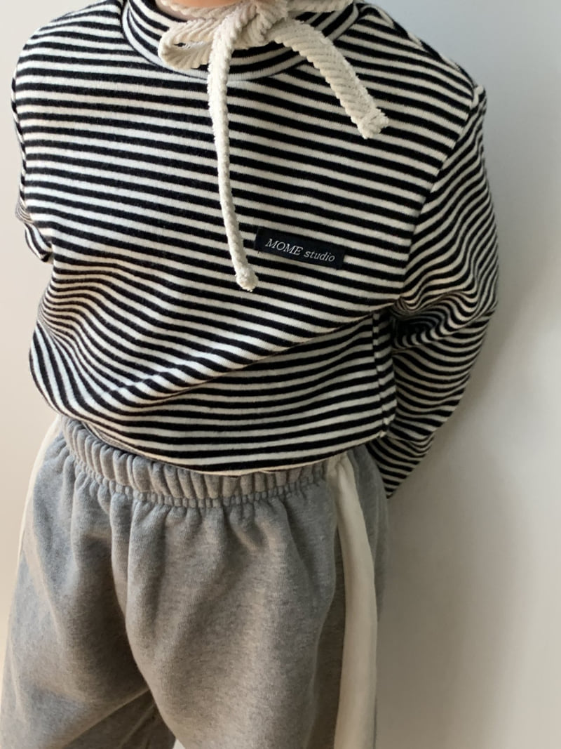 Mome - Korean Baby Fashion - #babyoutfit - Peach Half High Neck Tee - 6