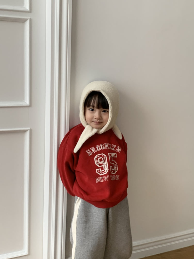 Mome - Korean Baby Fashion - #onlinebabyshop - NY Fleece Sweatshirt - 12