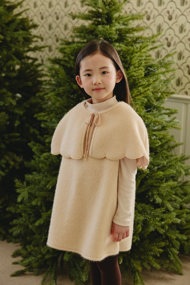 Mon Atelier - Korean Children Fashion - #Kfashion4kids - Scallop Set One-piece - 5