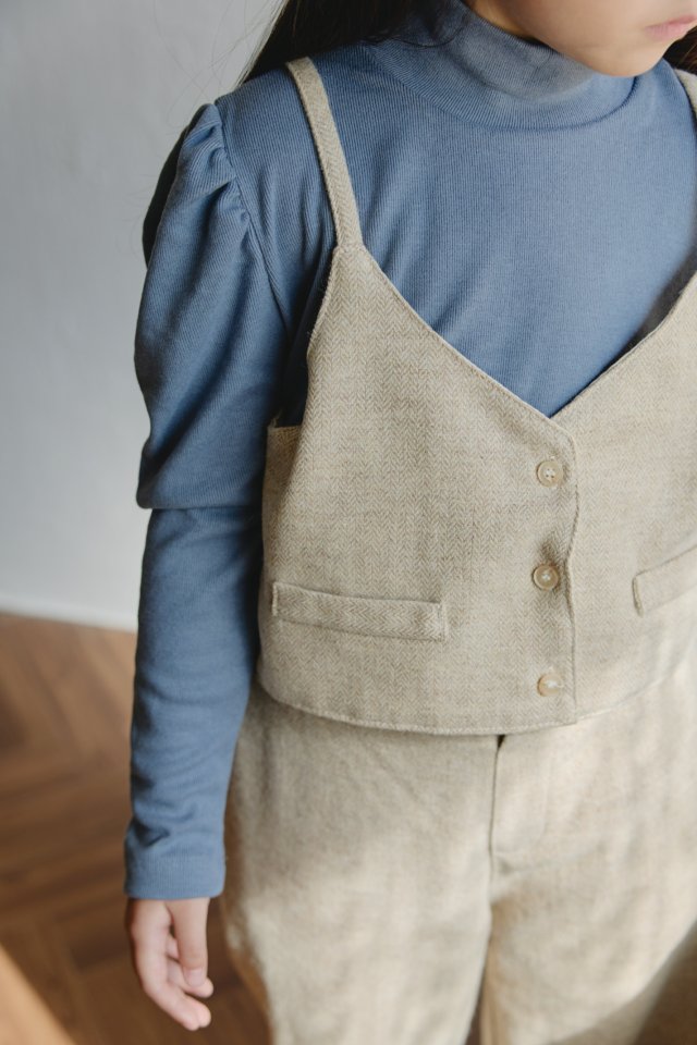 Mon Atelier - Korean Children Fashion - #childrensboutique - Herringbone Bustier - 8