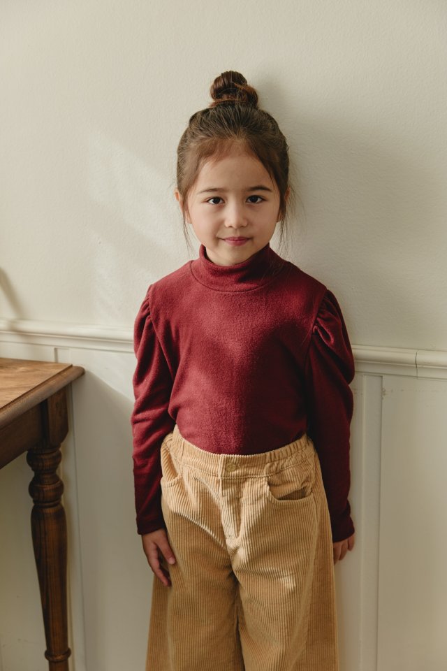 Mon Atelier - Korean Children Fashion - #childrensboutique - Brushed Turtleneck Tee - 3