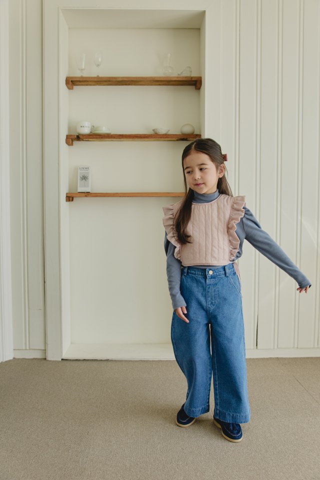 Mon Atelier - Korean Children Fashion - #childrensboutique - Brushed Cat Denim Pants - 7
