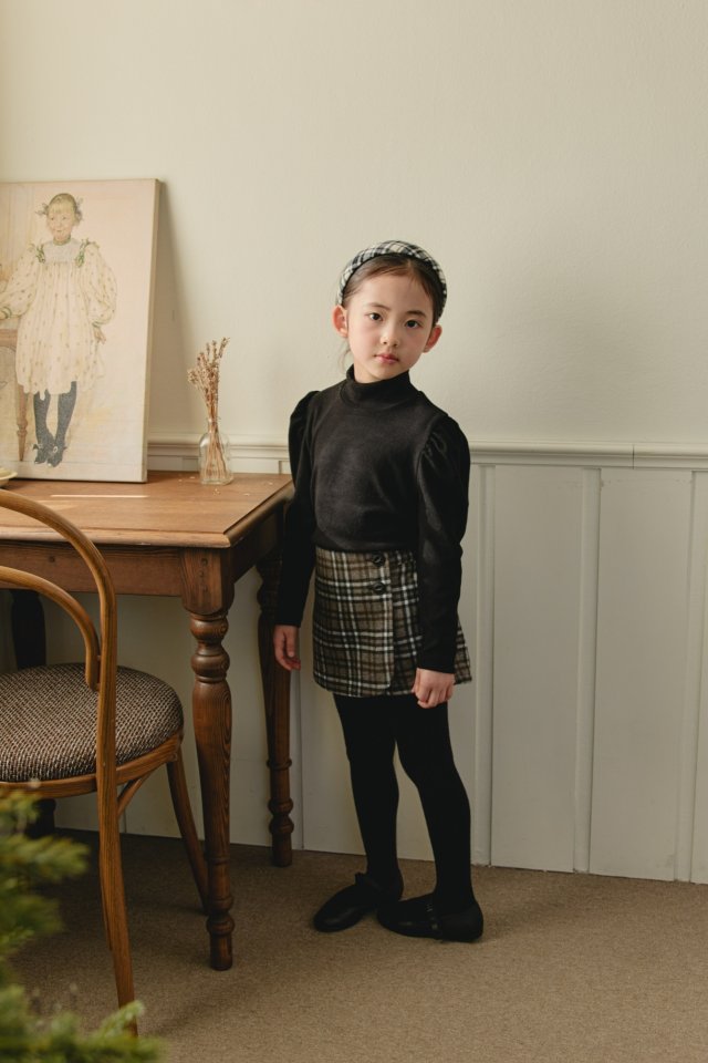Mon Atelier - Korean Children Fashion - #childrensboutique - Check Wrap Pants - 5