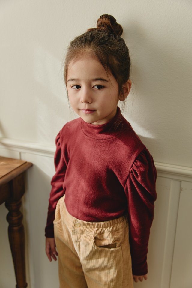 Mon Atelier - Korean Children Fashion - #childrensboutique - Brushed Turtleneck Tee - 4