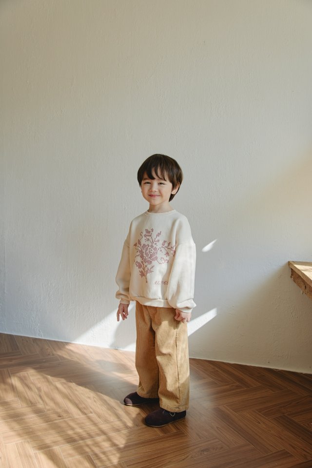Mon Atelier - Korean Children Fashion - #designkidswear - Rose Sweatshirt - 7