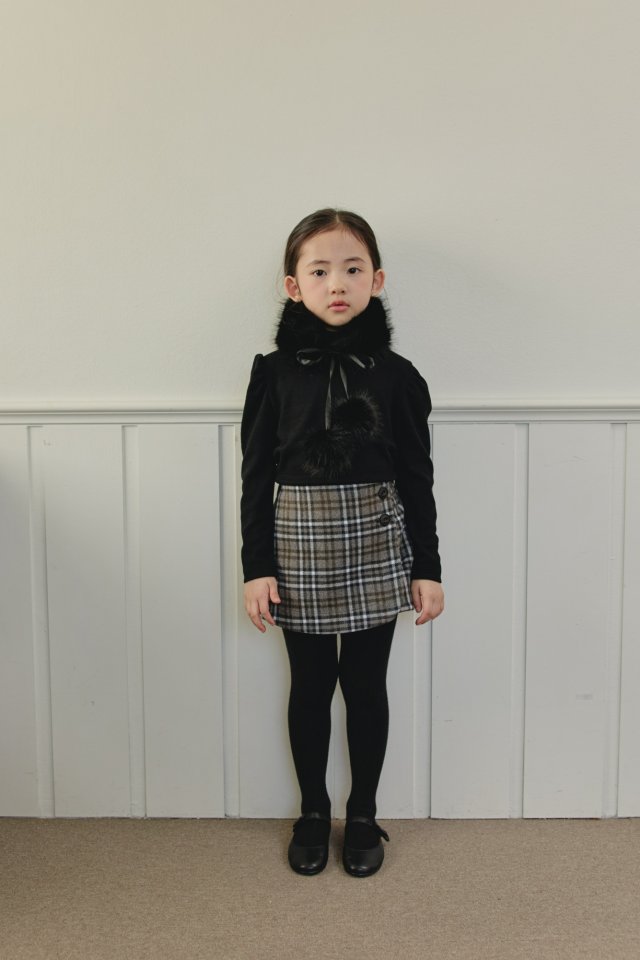 Mon Atelier - Korean Children Fashion - #designkidswear - Check Wrap Pants - 6