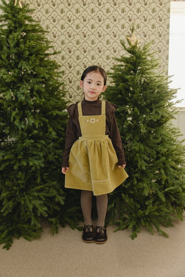 Mon Atelier - Korean Children Fashion - #designkidswear - Vintage Embroidered One-piece - 3