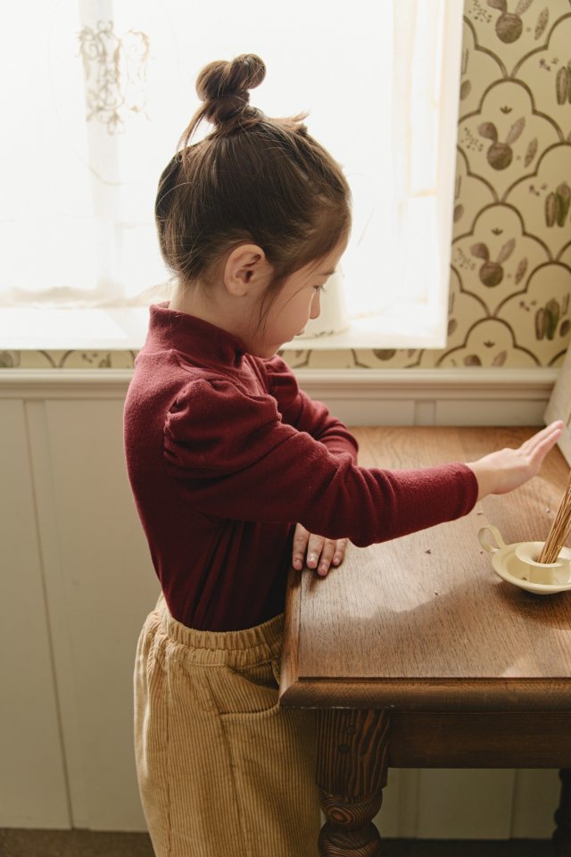 Mon Atelier - Korean Children Fashion - #discoveringself - Brushed Turtleneck Tee - 5
