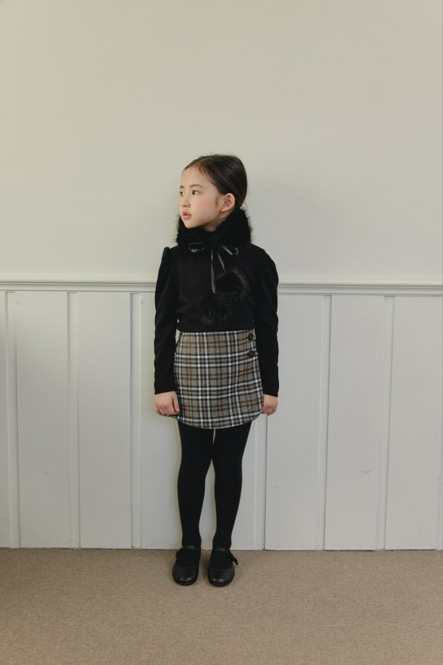 Mon Atelier - Korean Children Fashion - #discoveringself - Check Wrap Pants - 7