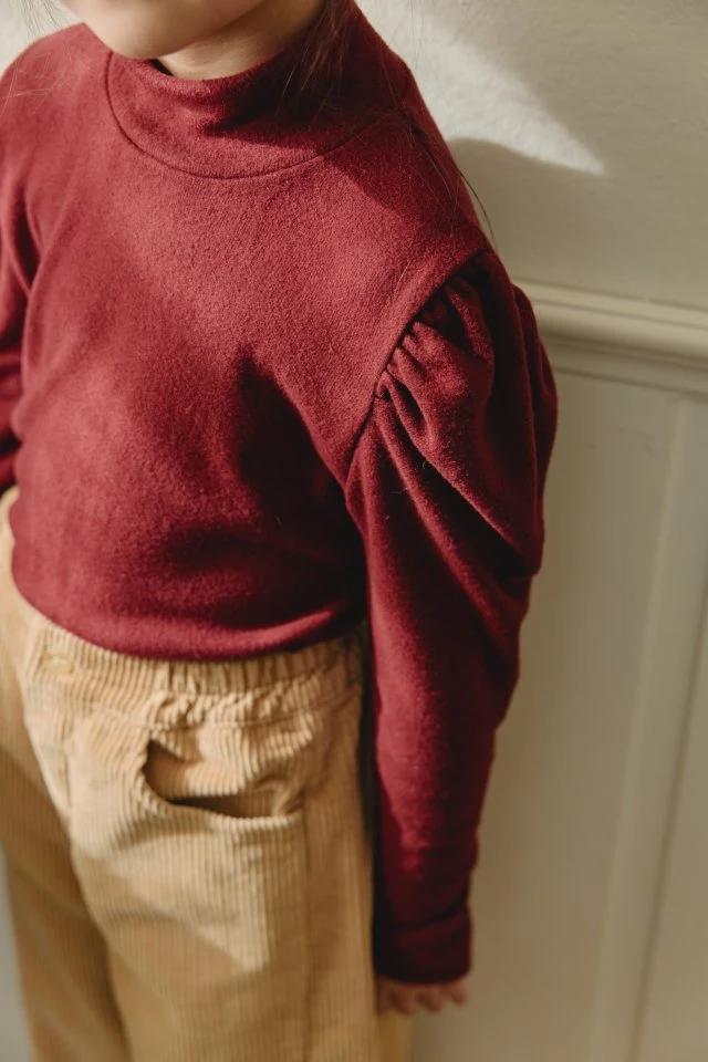Mon Atelier - Korean Children Fashion - #fashionkids - Brushed Turtleneck Tee - 6