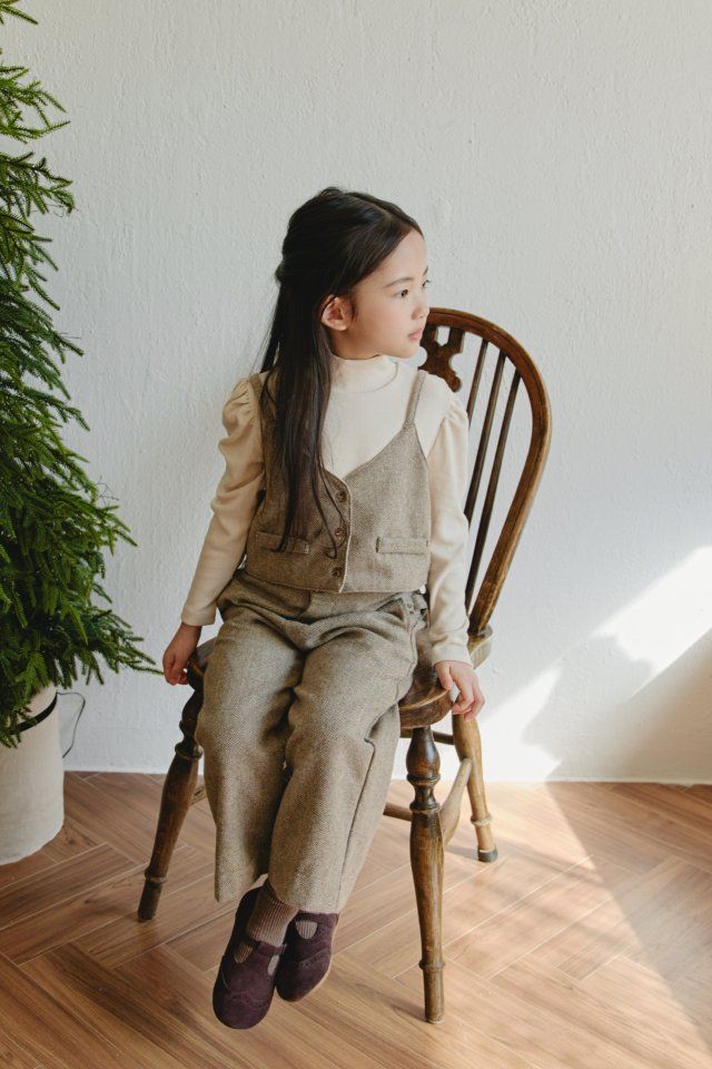 Mon Atelier - Korean Children Fashion - #discoveringself - Herringbone Pants - 4