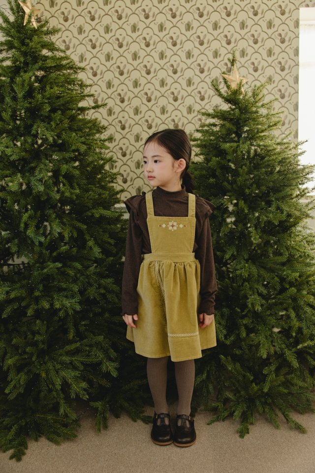 Mon Atelier - Korean Children Fashion - #fashionkids - Vintage Embroidered One-piece - 5