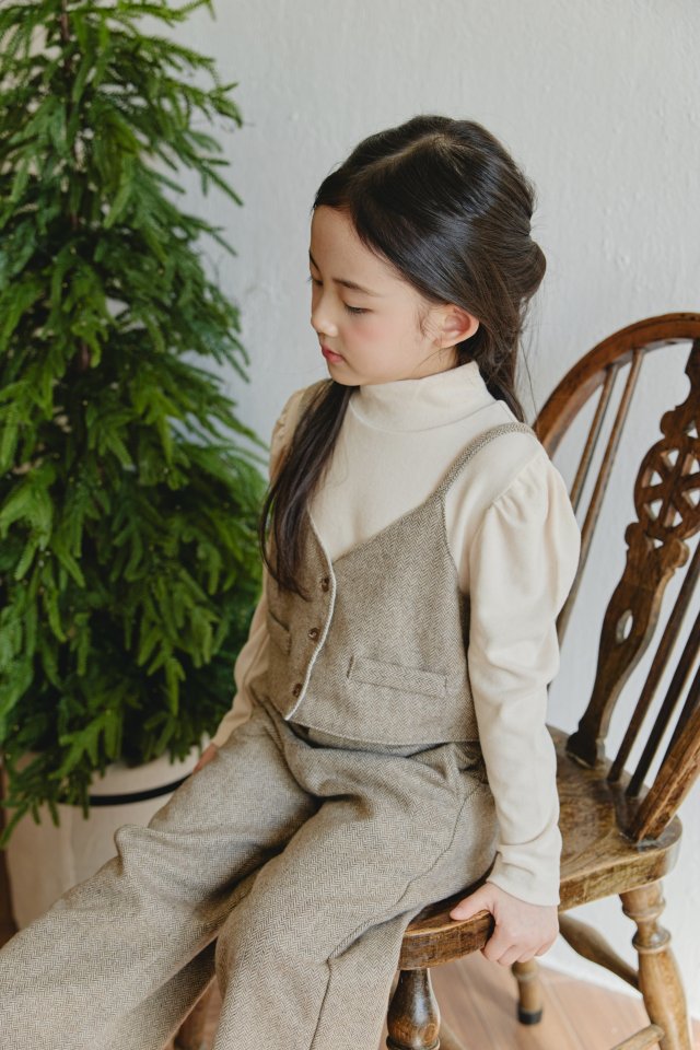 Mon Atelier - Korean Children Fashion - #kidsshorts - Herringbone Pants - 5