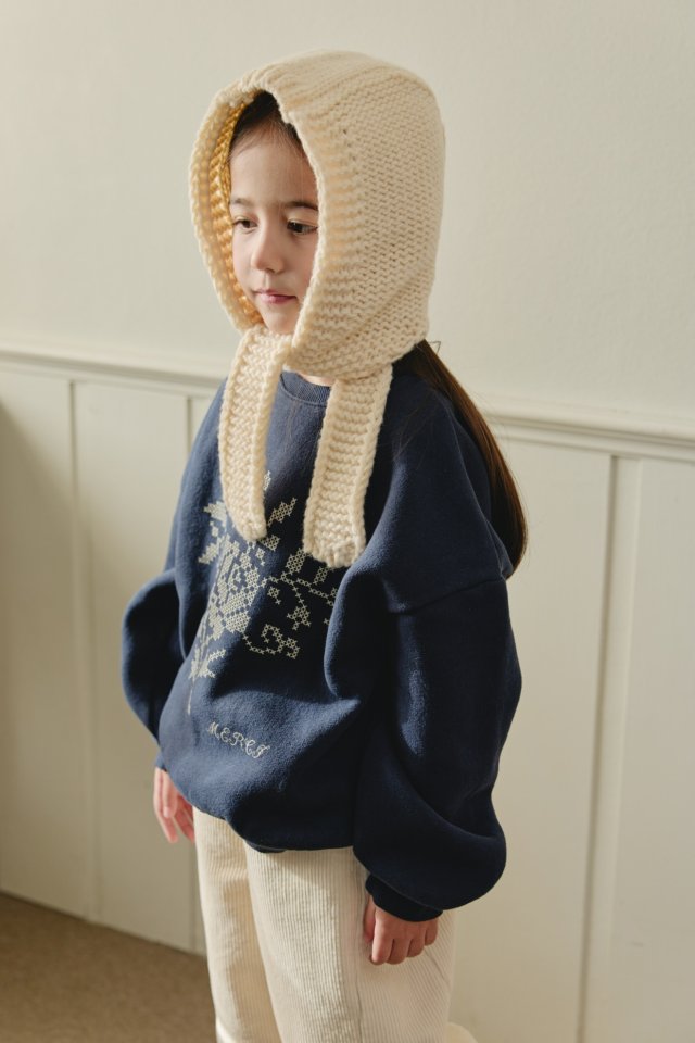 Mon Atelier - Korean Children Fashion - #kidsshorts - Rose Sweatshirt - 10