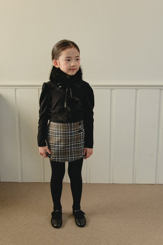 Mon Atelier - Korean Children Fashion - #kidsshorts - Check Wrap Pants - 9