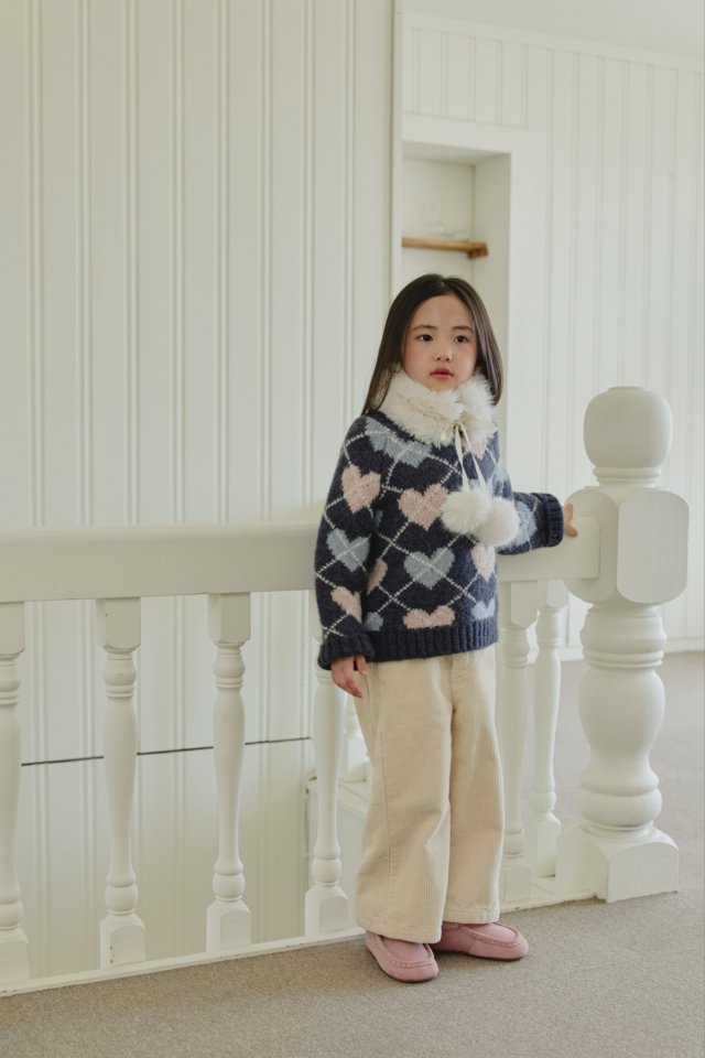 Mon Atelier - Korean Children Fashion - #kidsstore - Heart Pullover - 9