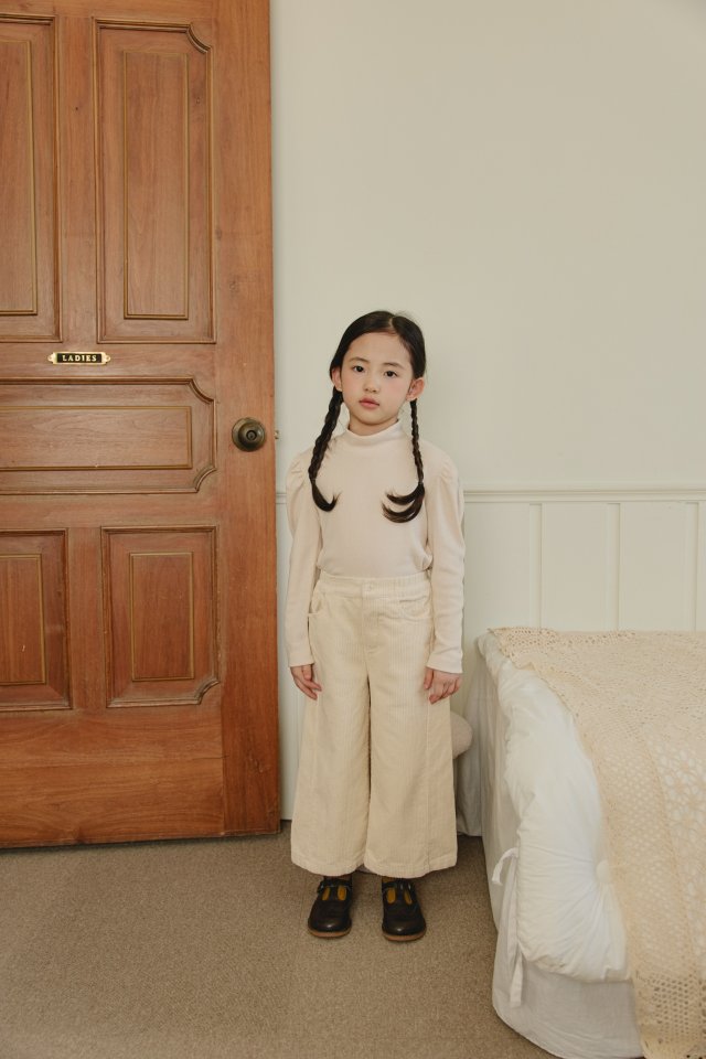 Mon Atelier - Korean Children Fashion - #kidsstore - Brushed Turtleneck Tee - 8