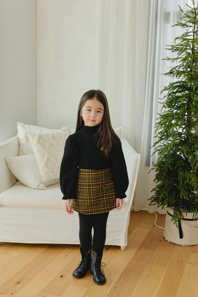 Mon Atelier - Korean Children Fashion - #kidsstore - Check Wrap Pants - 10