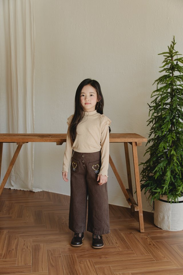 Mon Atelier - Korean Children Fashion - #kidzfashiontrend - Brushed Bouquet Pants - 3