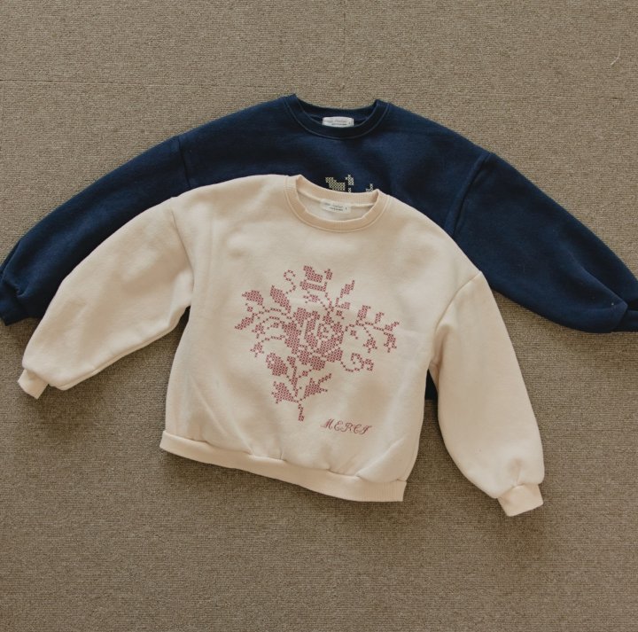 Mon Atelier - Korean Children Fashion - #kidzfashiontrend - Rose Sweatshirt - 12