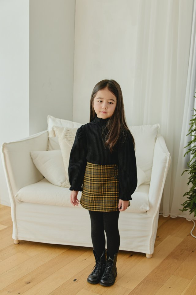 Mon Atelier - Korean Children Fashion - #kidzfashiontrend - Check Wrap Pants - 11