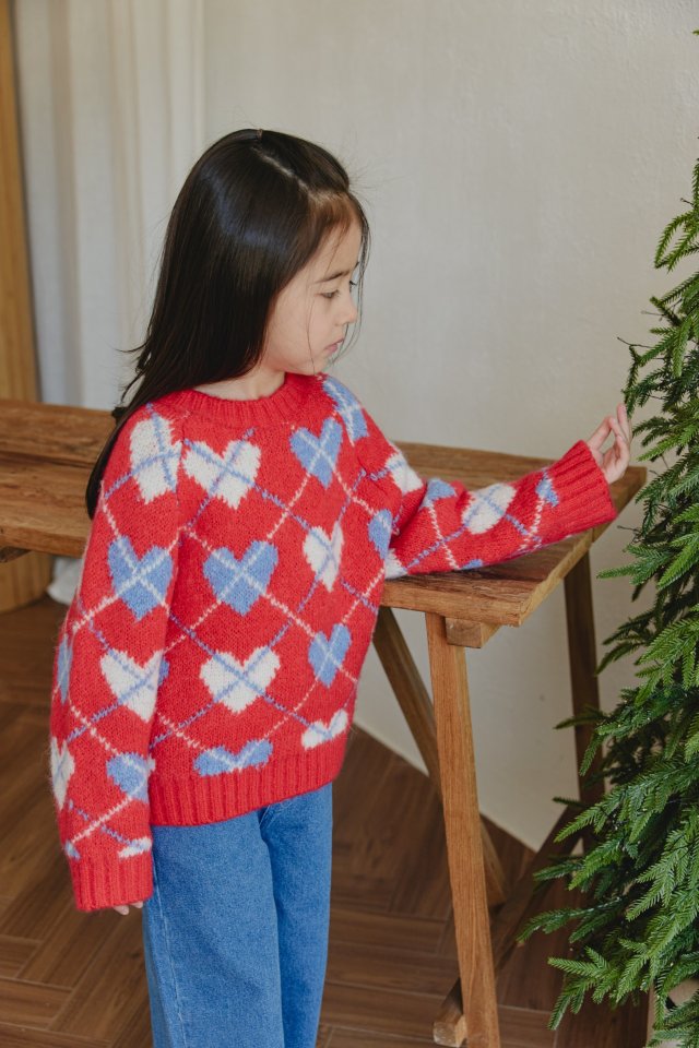 Mon Atelier - Korean Children Fashion - #littlefashionista - Heart Pullover - 12