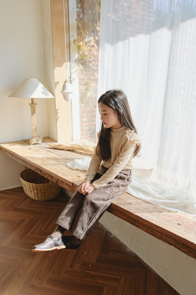 Mon Atelier - Korean Children Fashion - #littlefashionista - Brushed Bouquet Pants - 5