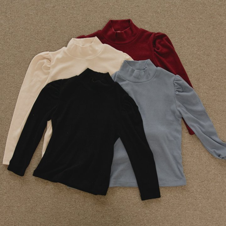 Mon Atelier - Korean Children Fashion - #magicofchildhood - Brushed Turtleneck Tee - 12