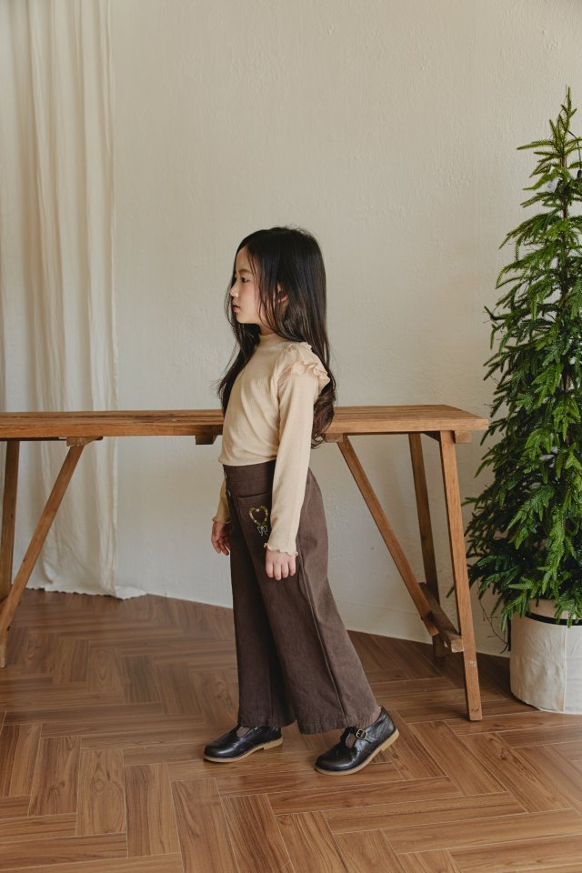 Mon Atelier - Korean Children Fashion - #prettylittlegirls - Brushed Bouquet Pants - 8