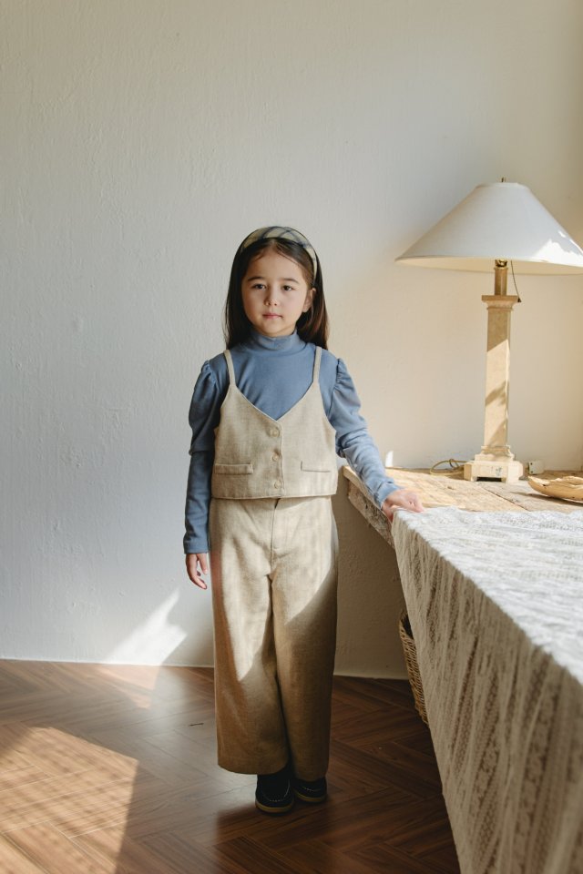 Mon Atelier - Korean Children Fashion - #stylishchildhood - Herringbone Bustier - 6