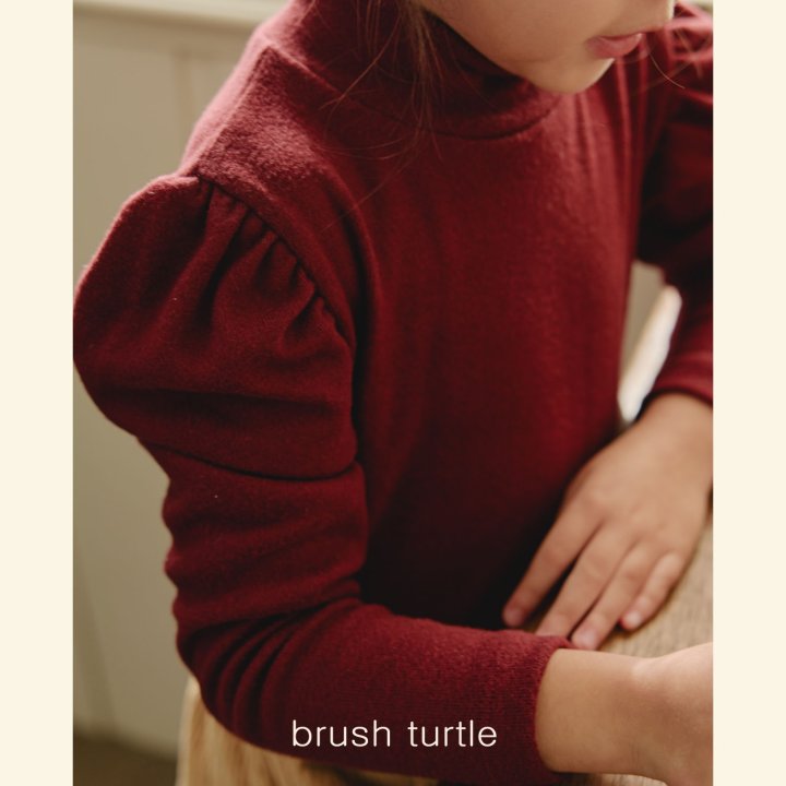 Mon Atelier - Korean Children Fashion - #stylishchildhood - Brushed Turtleneck Tee