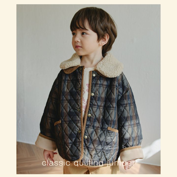 Mon Atelier - Korean Children Fashion - #todddlerfashion - Classic Quilted Jacket