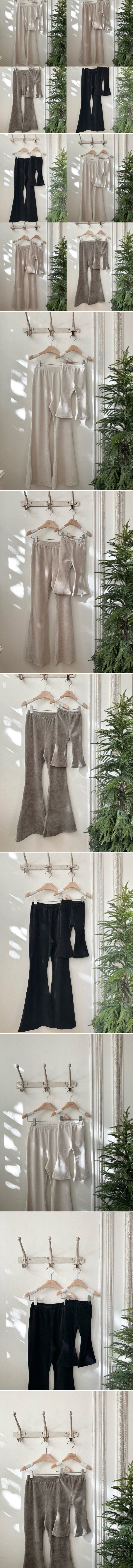Monbebe - Korean Women Fashion - #womensfashion - Corduroy Span Bootcut Pants (Mom)