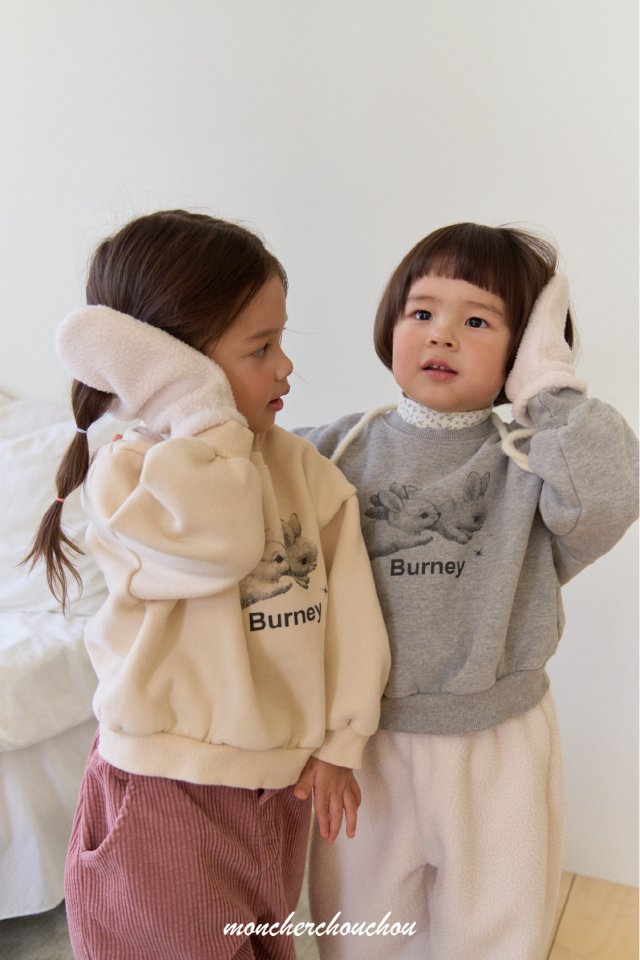 Moncher Chouchou - Korean Baby Fashion - #babyboutique - Black Rabbit Sweatshirt - 5