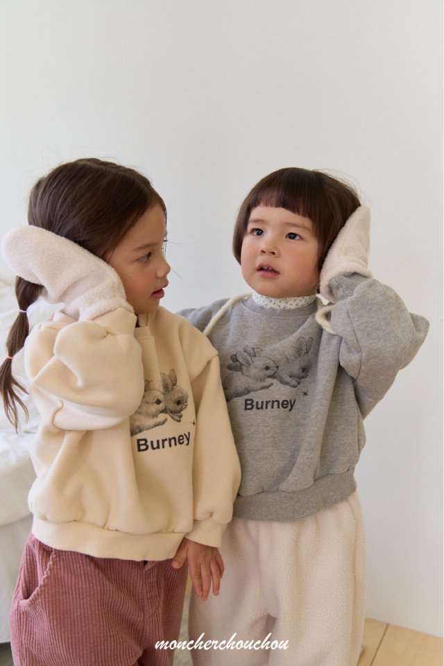 Moncher Chouchou - Korean Baby Fashion - #babyboutiqueclothing - Black Rabbit Sweatshirt - 6