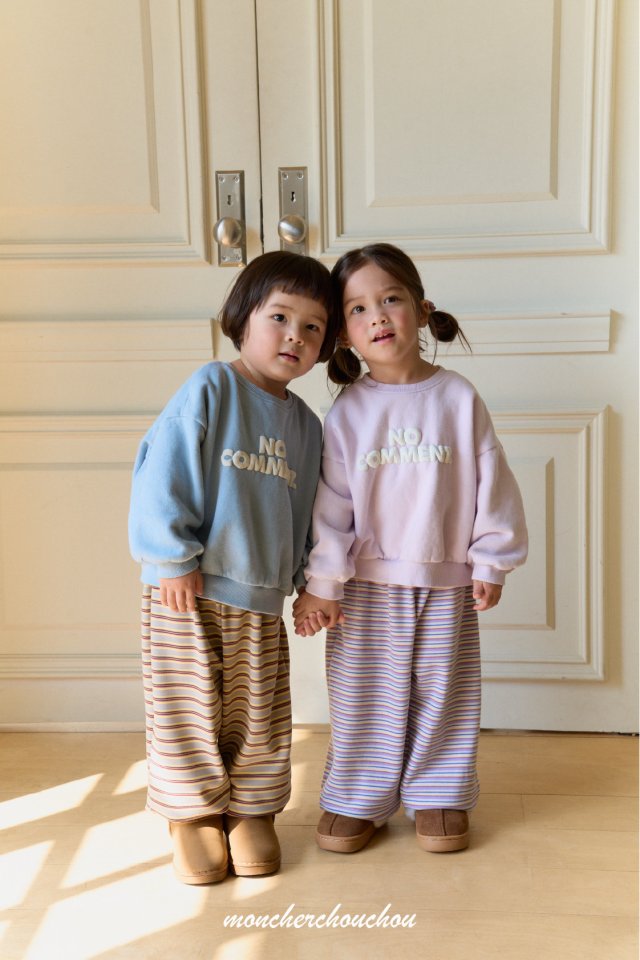 Moncher Chouchou - Korean Baby Fashion - #babyboutiqueclothing - No Comment Sweatshirt - 2