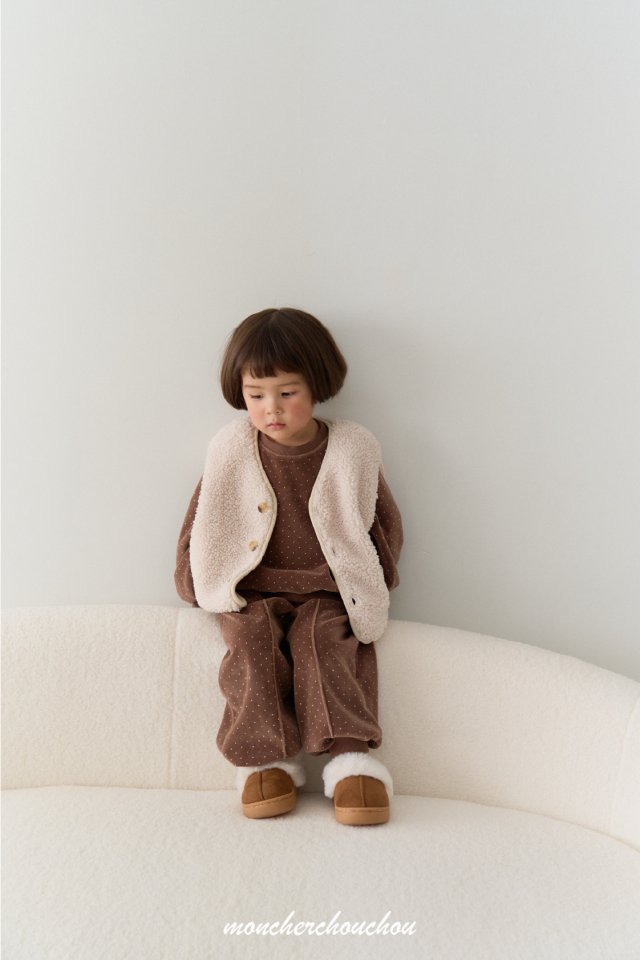 Moncher Chouchou - Korean Baby Fashion - #babyboutiqueclothing - Lodi Fleece Vest - 10