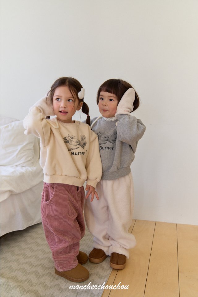 Moncher Chouchou - Korean Baby Fashion - #babyclothing - Black Rabbit Sweatshirt - 7